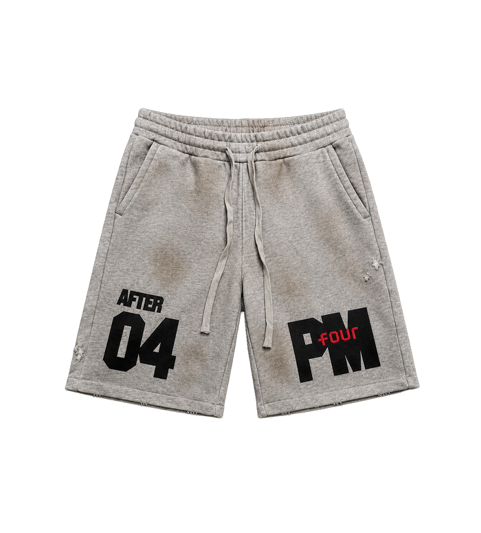 After 4PM Washed Shorts Grey Melange