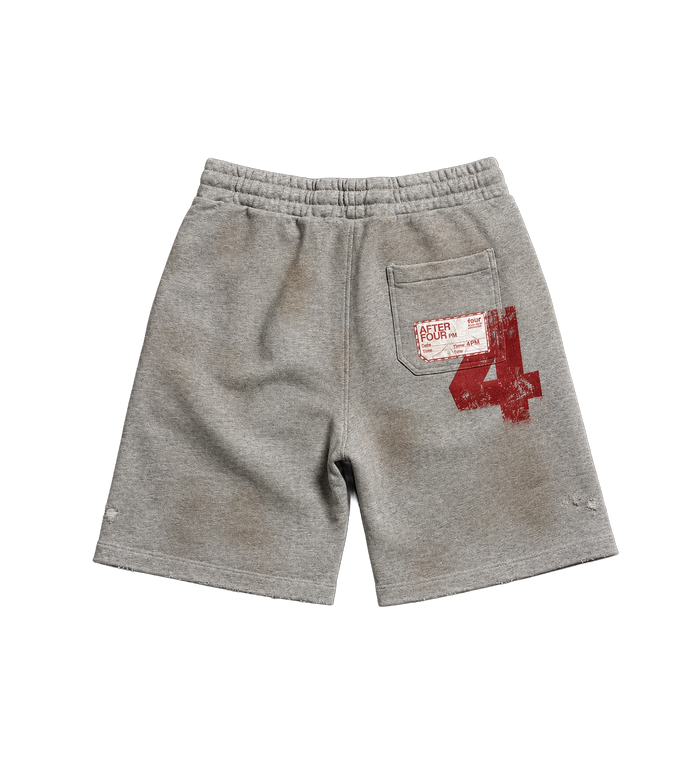 After 4PM Washed Shorts Grey Melange