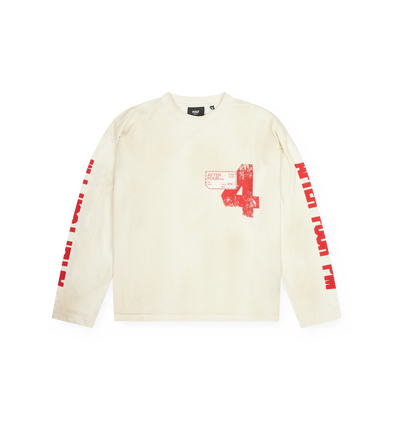 After 4PM Destroyed Boxy Longsleeve Washed Beige