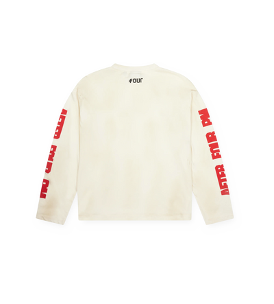 After 4PM Destroyed Boxy Longsleeve Washed Beige