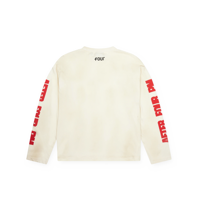 After 4PM Destroyed Boxy Longsleeve Washed Beige