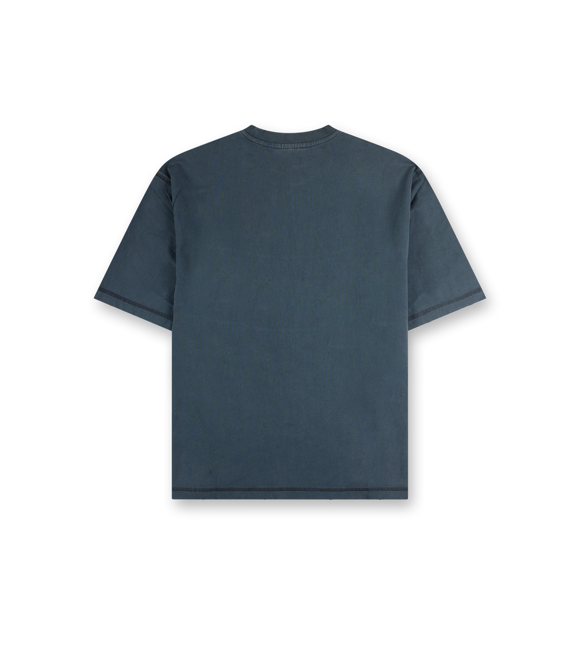 Destroyed Logo Boxy T-Shirt Washed Grijs
