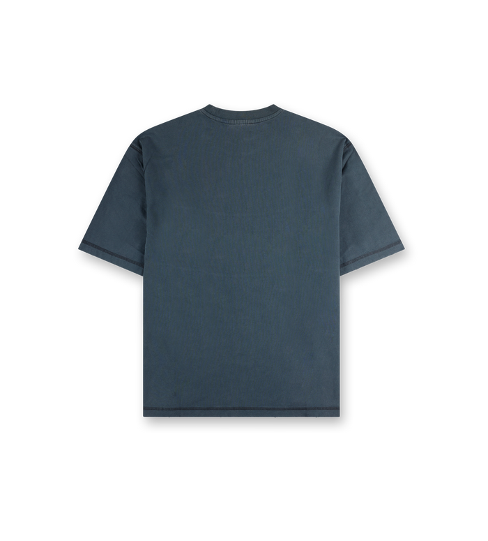 Destroyed Logo Boxy T-Shirt Washed Grey