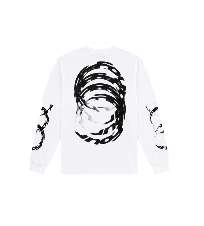 Rotation Double Layered Longsleeve Wit