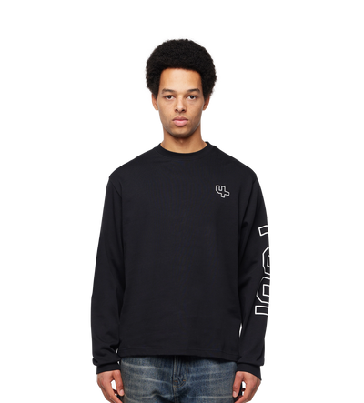 Outline Logo Longsleeve Black