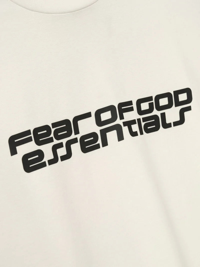 Fear of God Essentials Ponte 90s Tee in Ivory