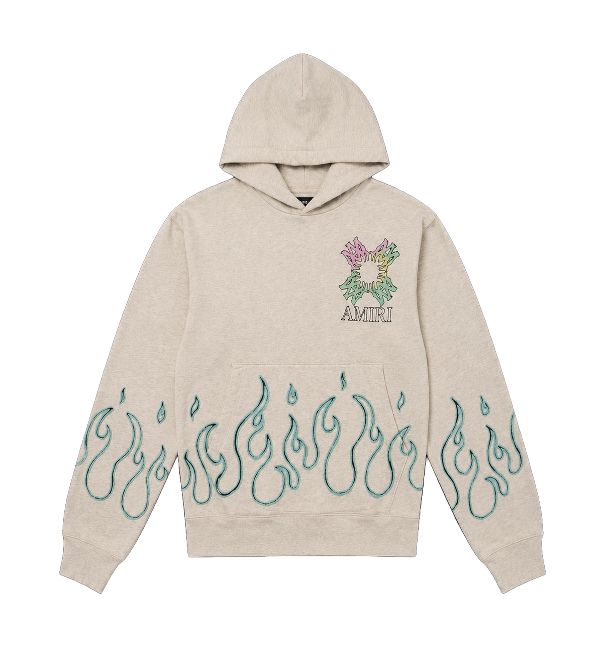 MA Quad Flames Hoodie Ivory
