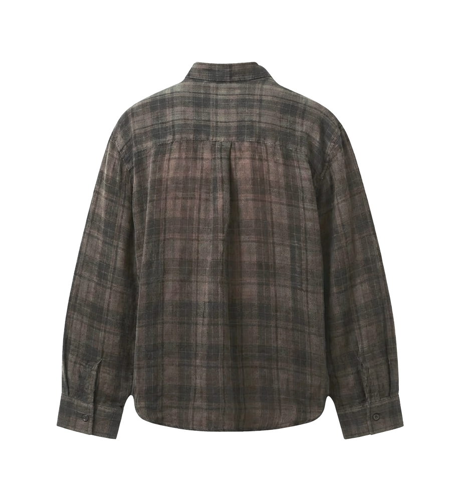 OUR LEGACY Above Checked Oversized Shirt