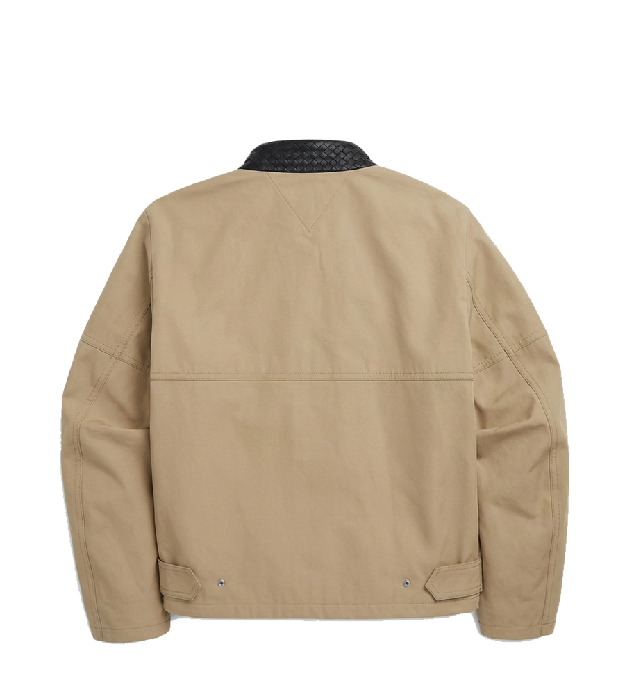 Bottega Veneta Intrecciato Collar Jacket in Sahara