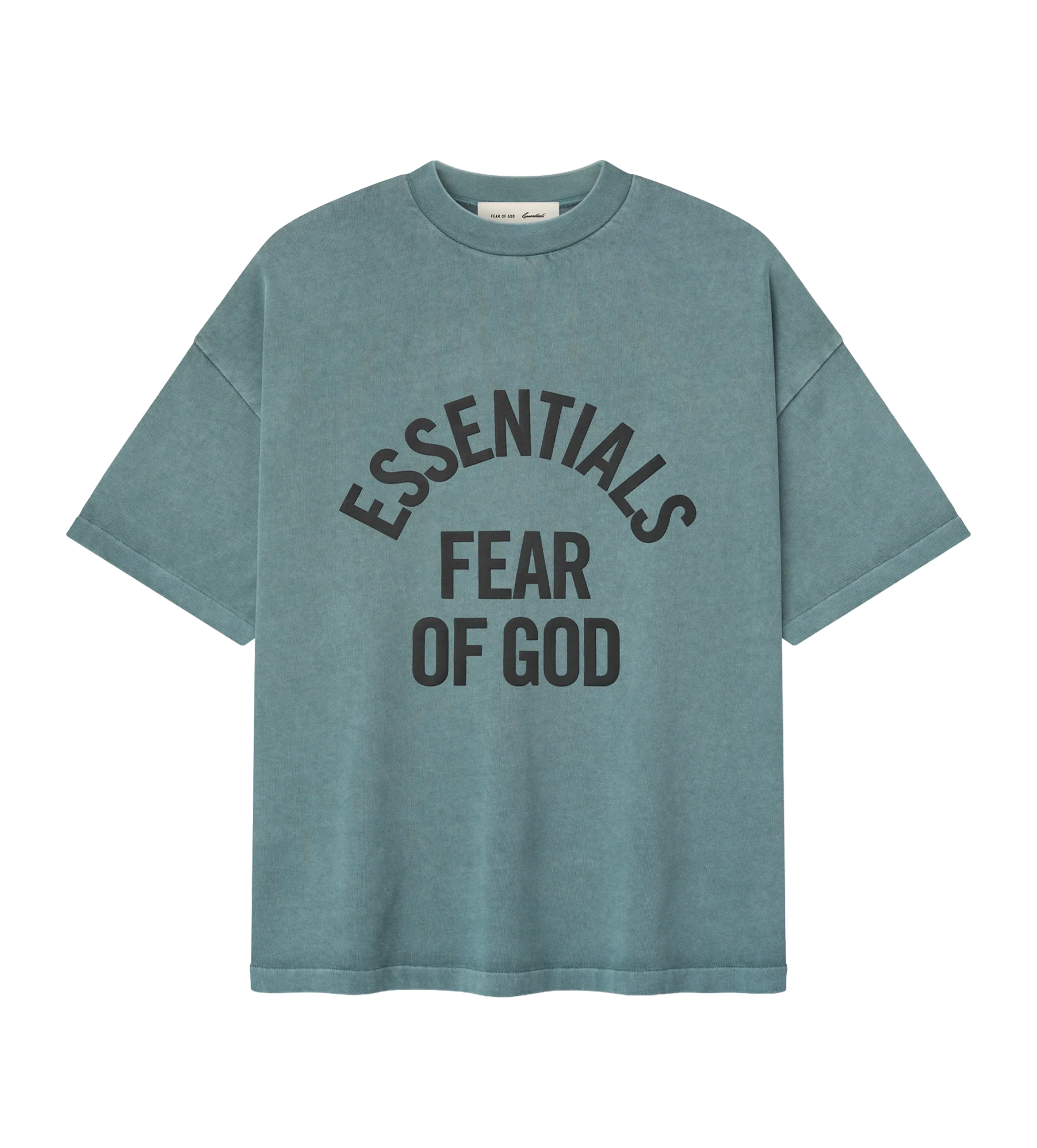 Fear of God Essentials Campus 90s Tee in Faded Coastal