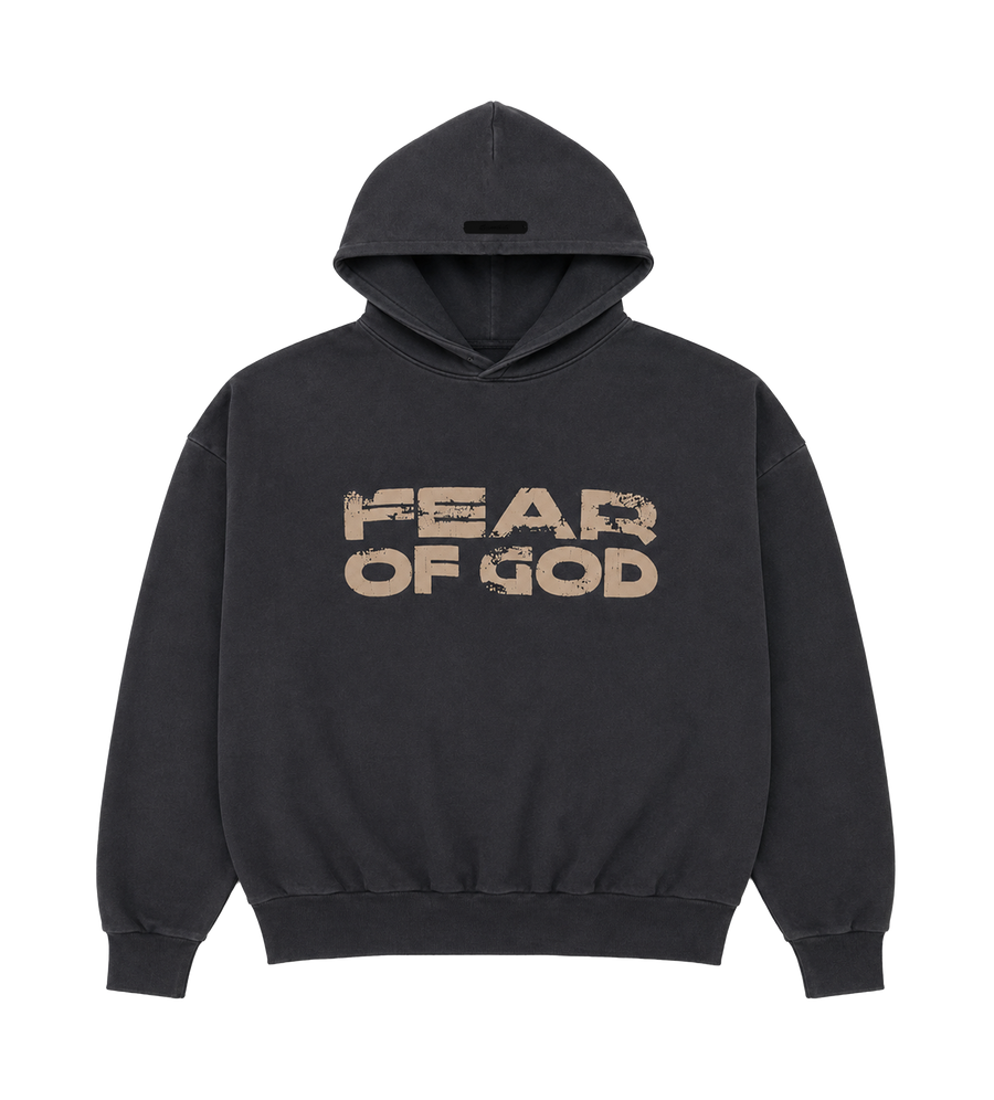 Fear of God Crumble Hoodie in Black