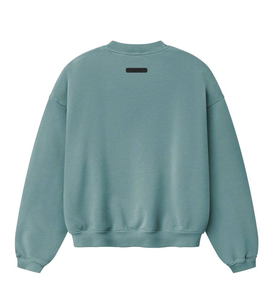 Fear of God Essentials Campus 90s Crewneck Sweatshirt in Faded Coastal