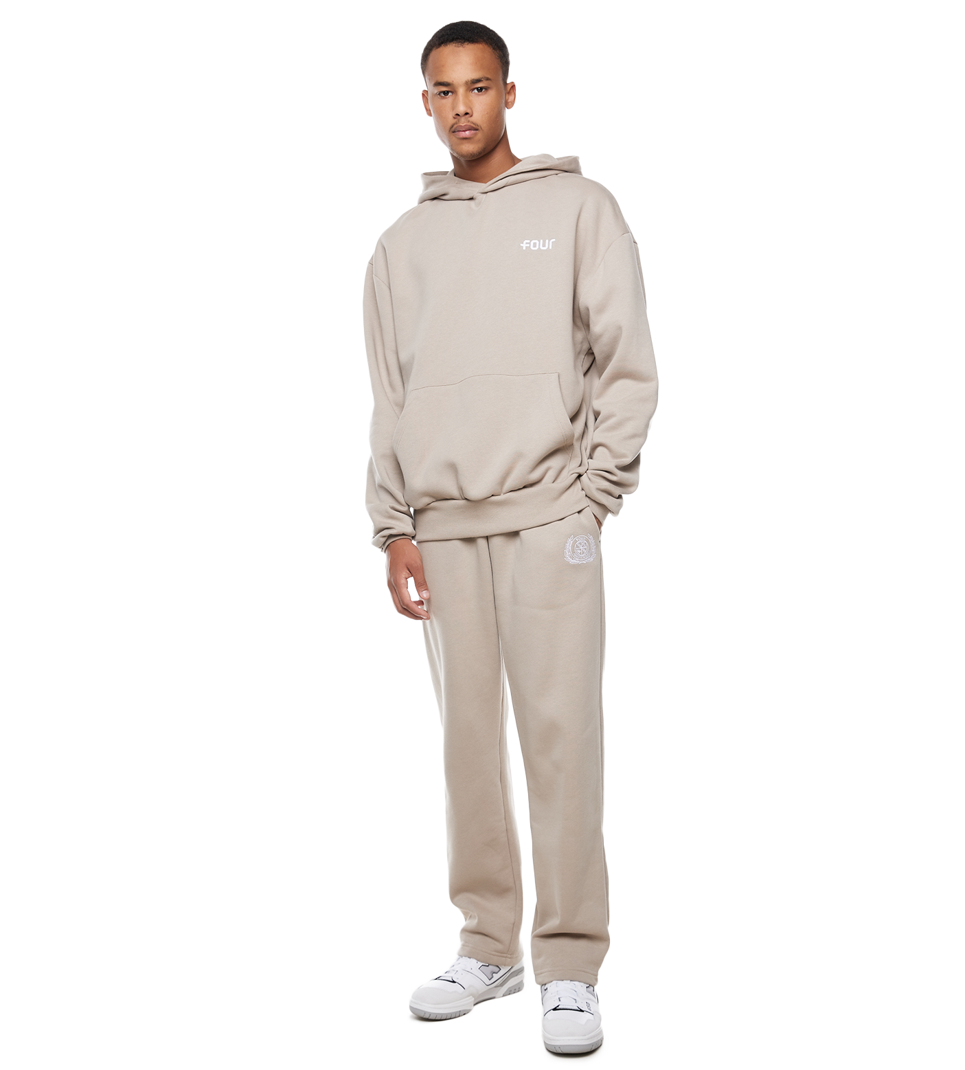 Varsity Straight Leg Sweatpants Vintage Khaki