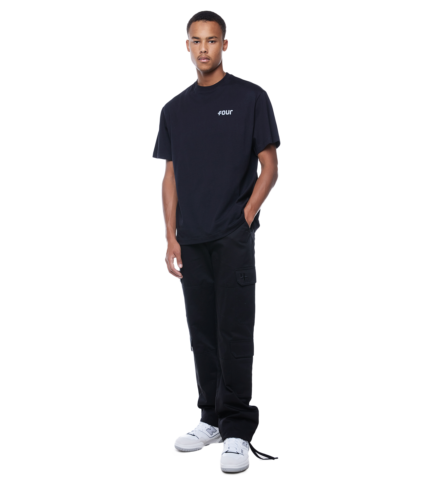 Four Cargo Pants Black