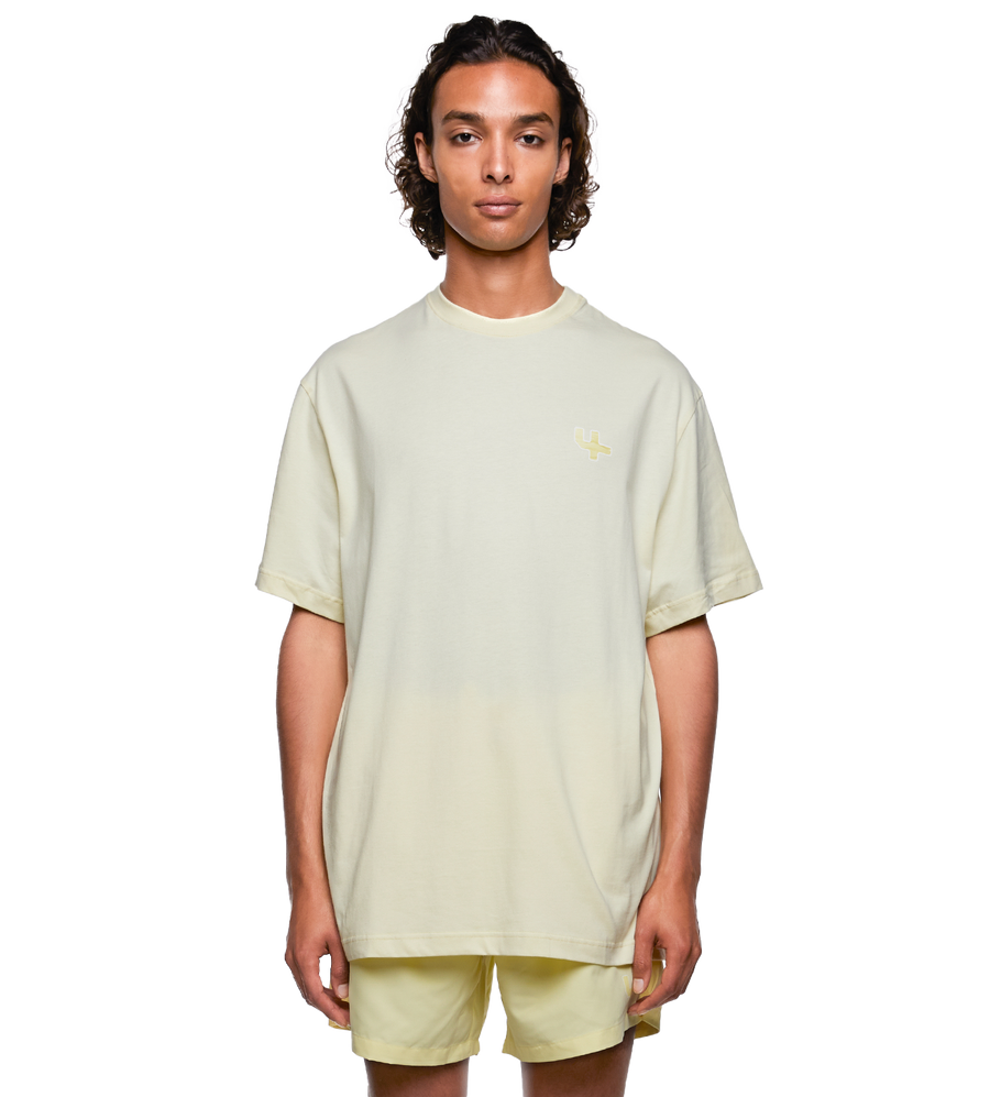 SD Outline Logo T-shirt Pastel Yellow