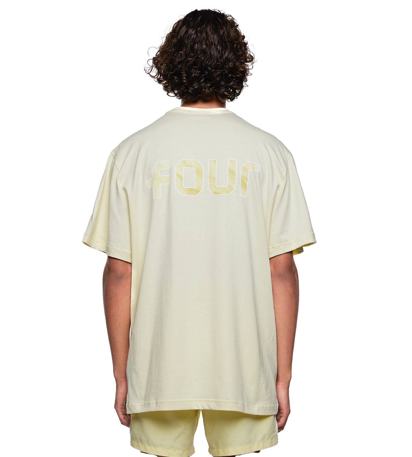 SD Outline Logo T-shirt Pastel Yellow