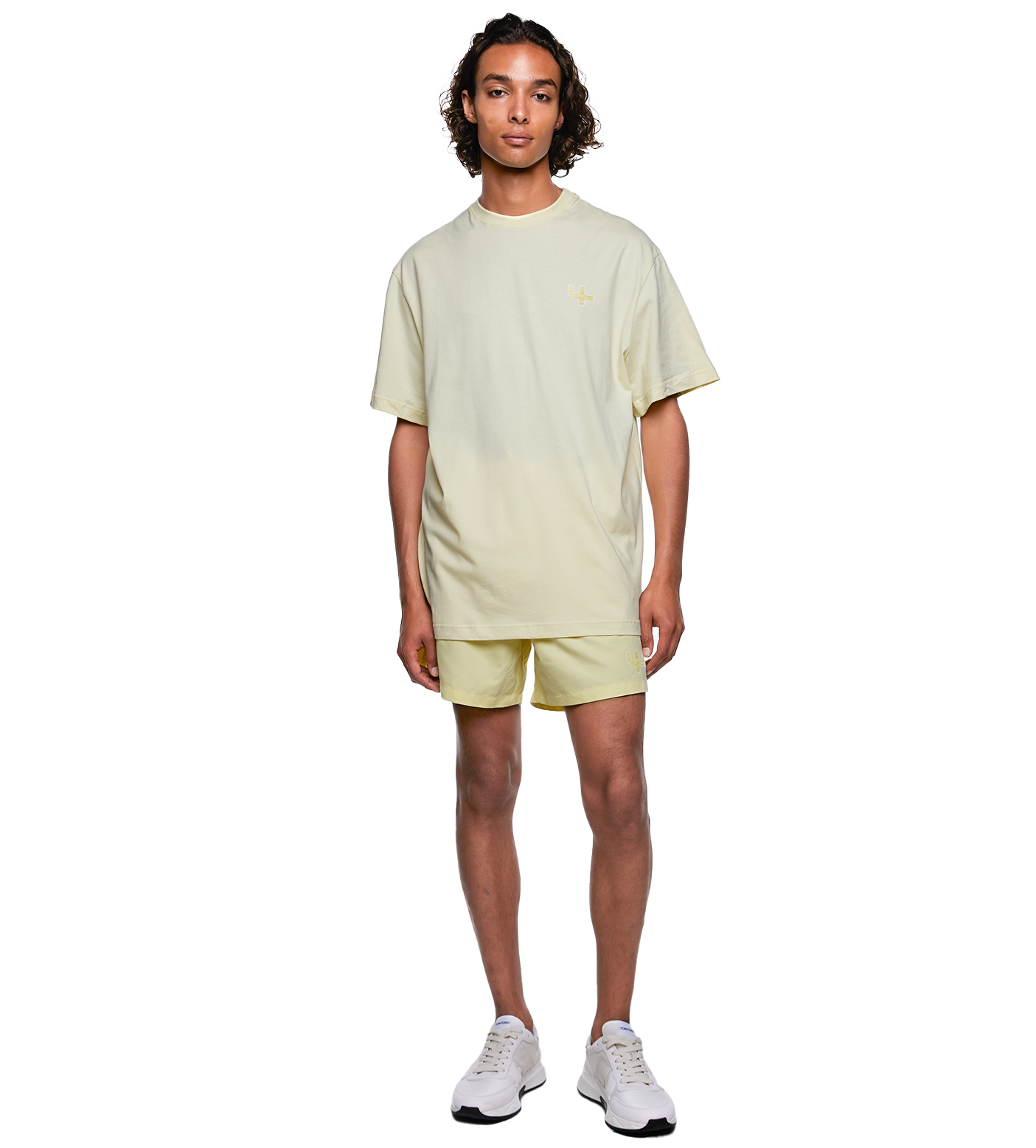 SD Outline Logo T-shirt Pastel Yellow