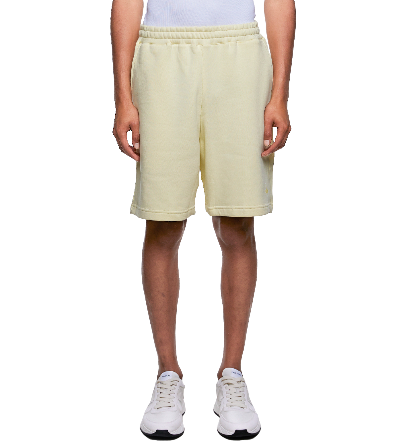 SD Outline Logo Shorts Pastel Yellow