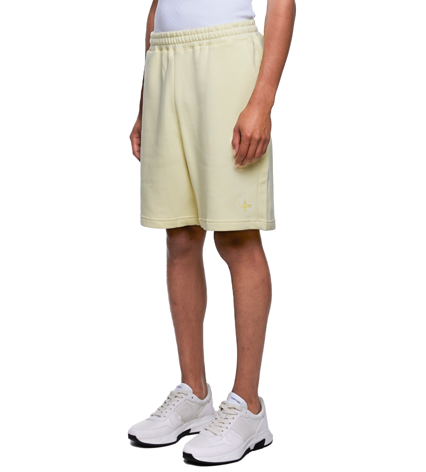 SD Outline Logo Shorts Pastel Yellow