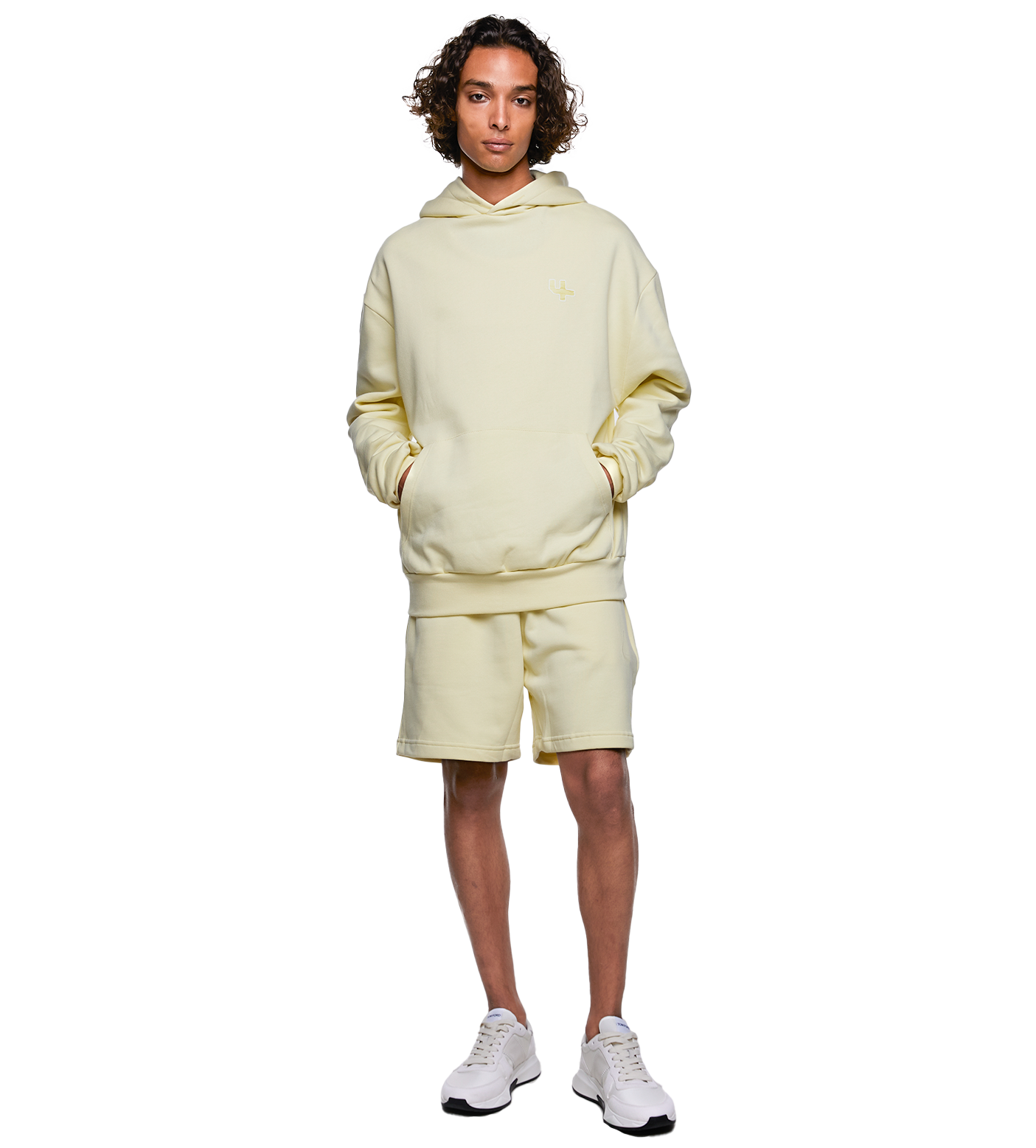SD Outline Logo Shorts Pastel Yellow