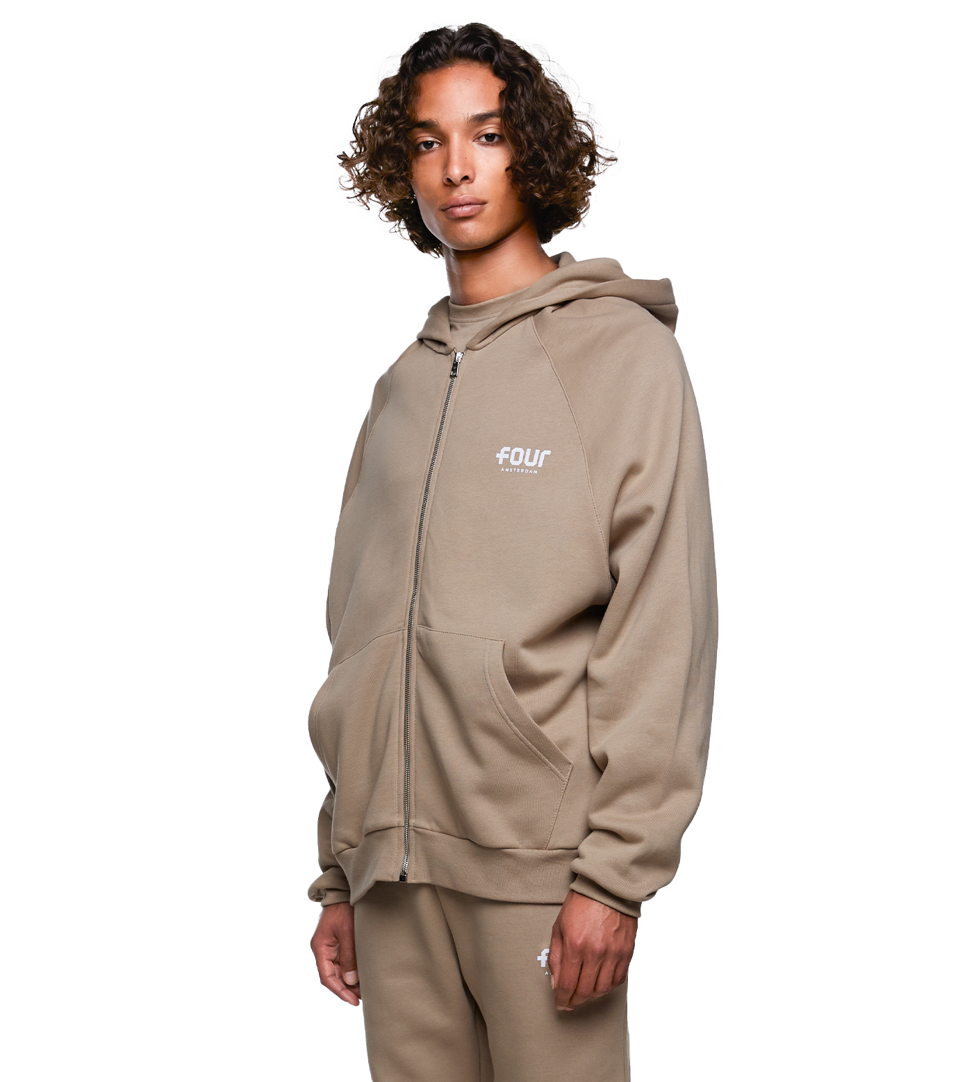 SD Logo Zip Up Vest Trench Coat