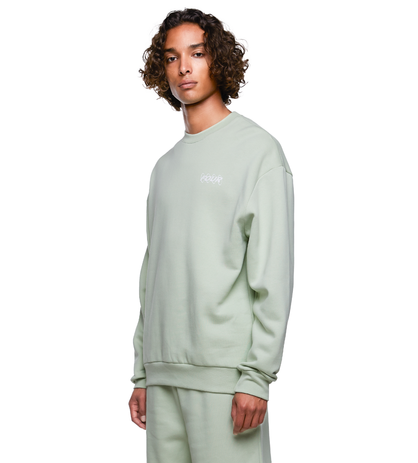 SD Circles Logo Crewneck Sea Foam