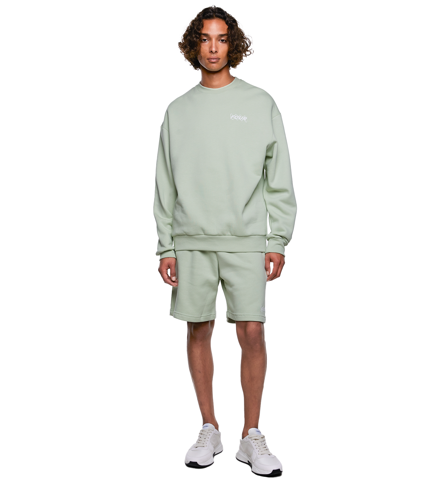 SD Circles Logo Crewneck Sea Foam