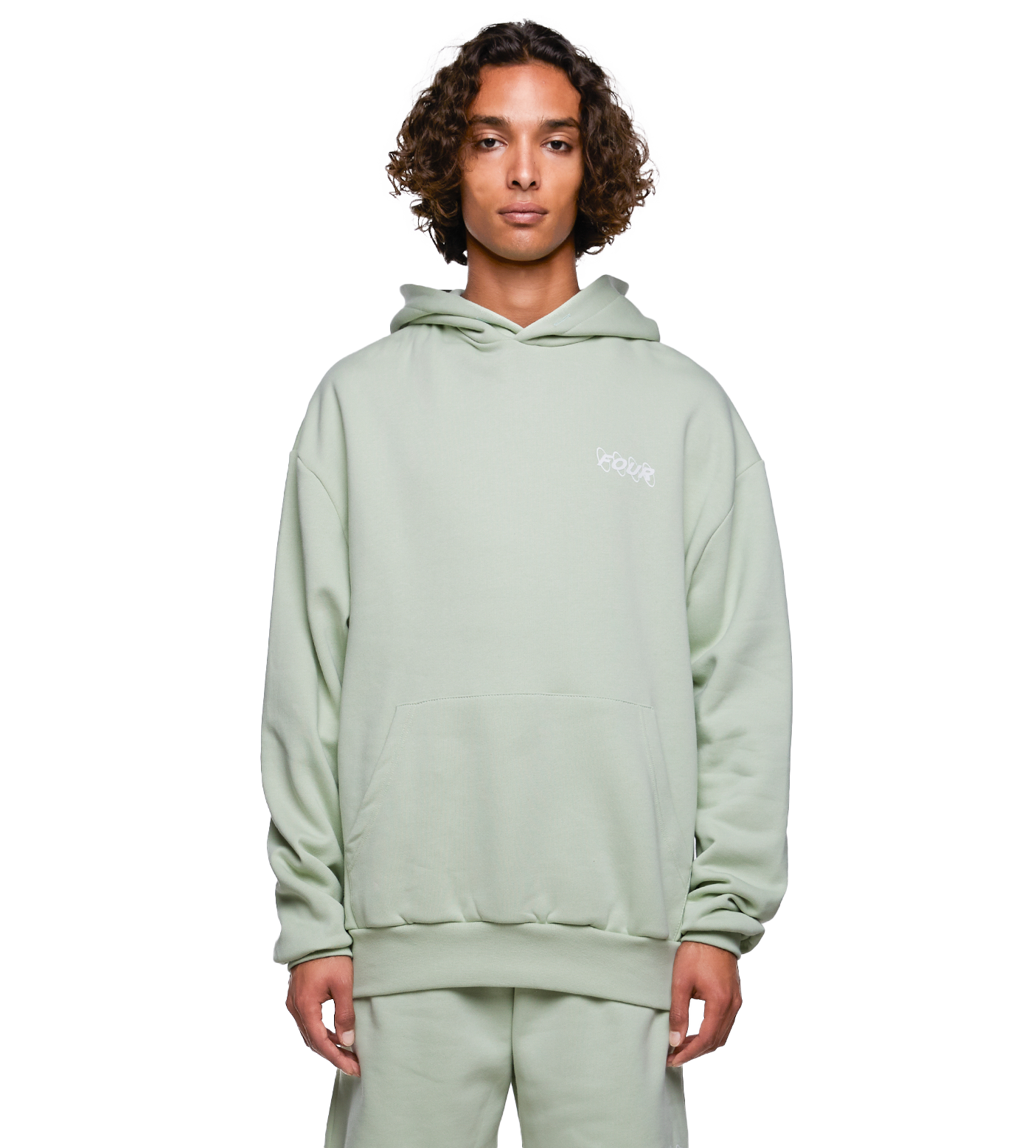 SD Circles Logo Hoodie Sea Foam