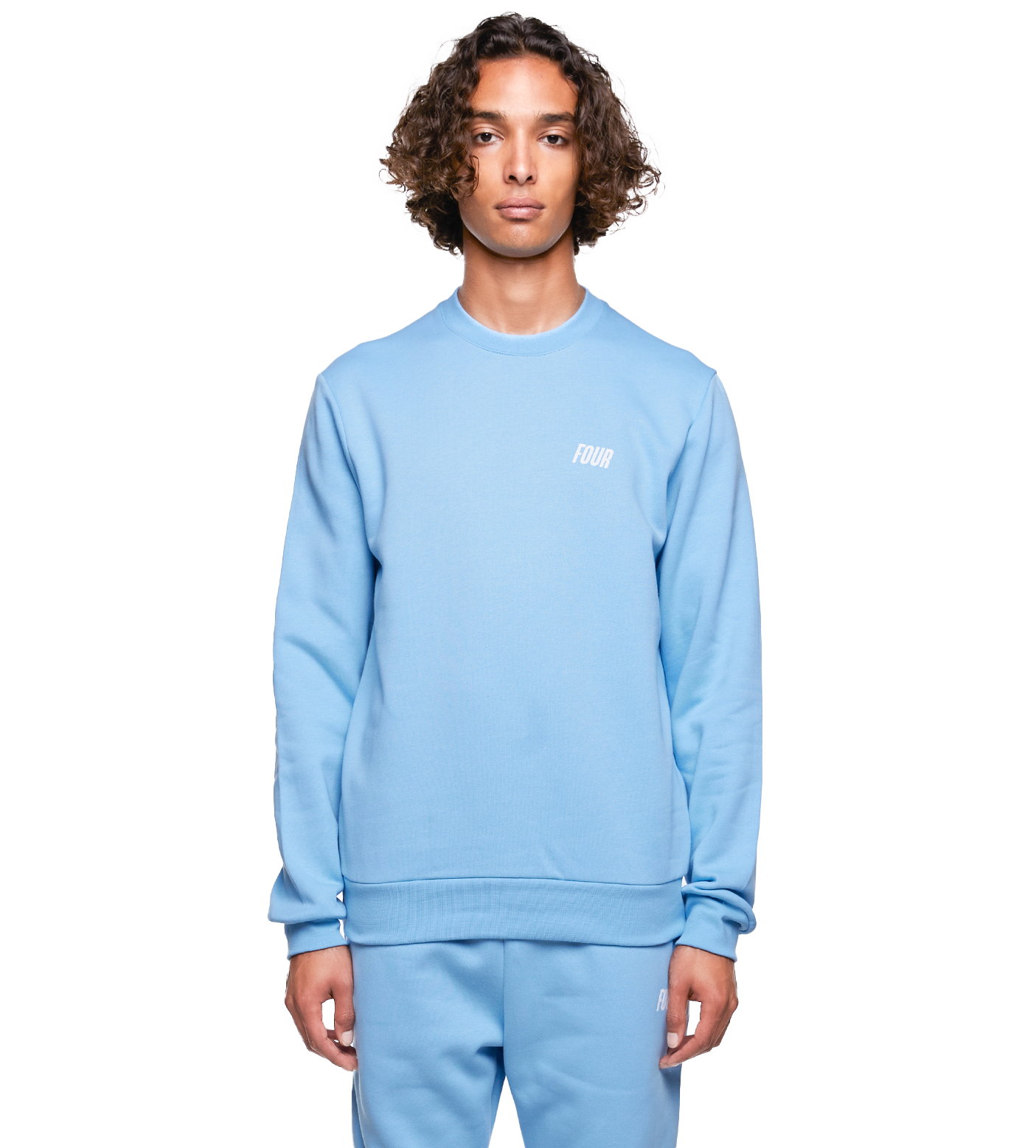 SD Slim Fit Logo Crewneck Dusk Blue