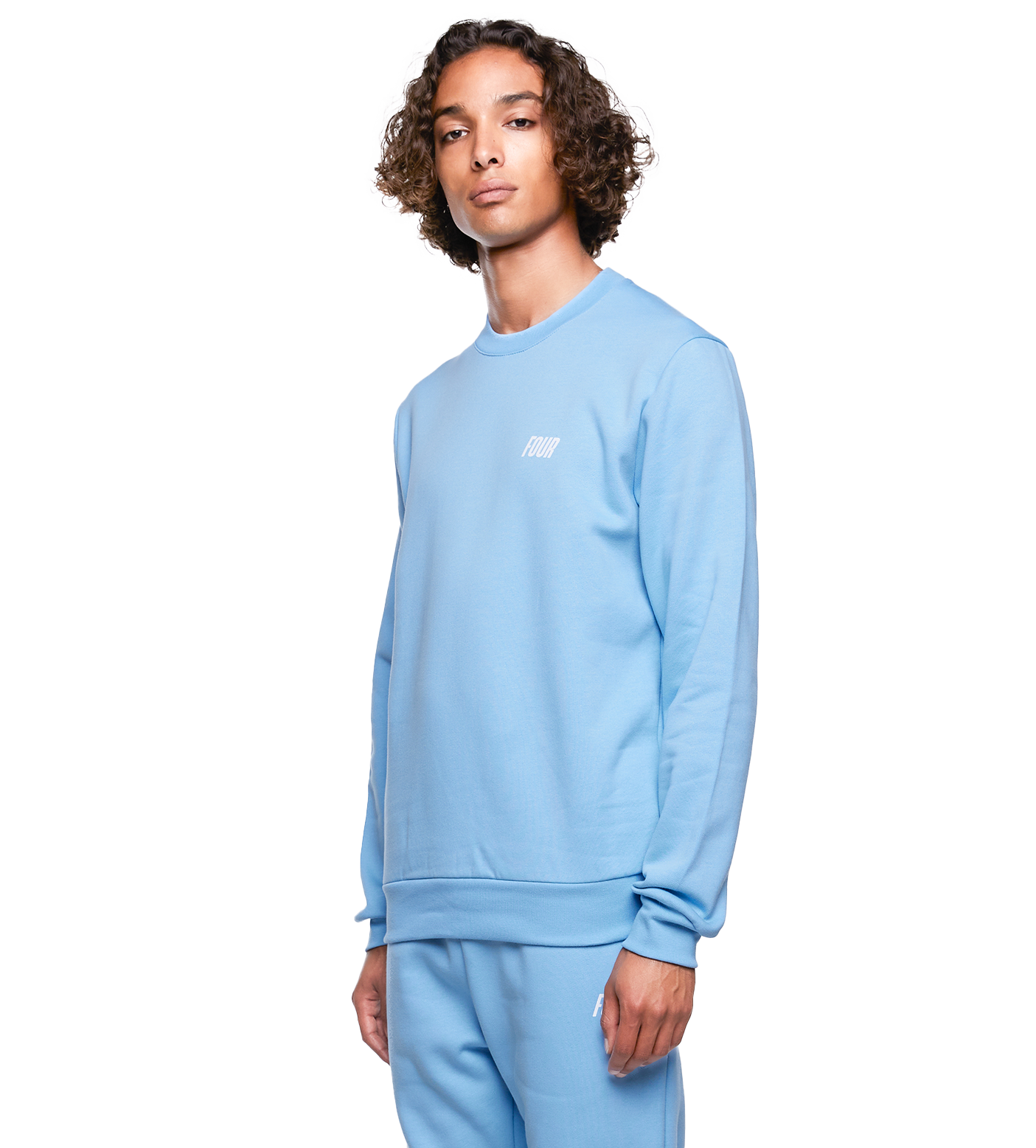 SD Slim Fit Logo Crewneck Dusk Blue