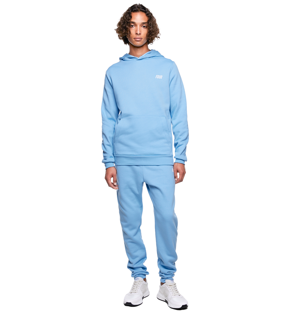 SD Slim Fit Logo Hoodie Dusk Blue