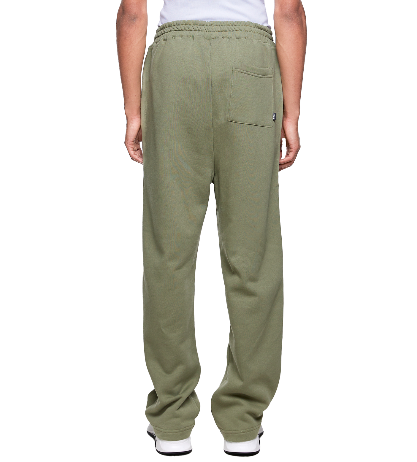 SD Outline Logo Straight Leg Pants Oil Green