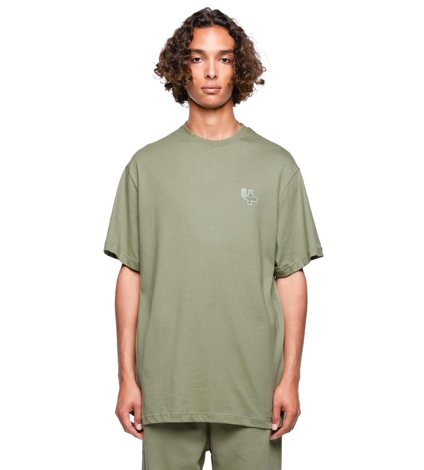 SD Outline Logo T-shirt Oil Green