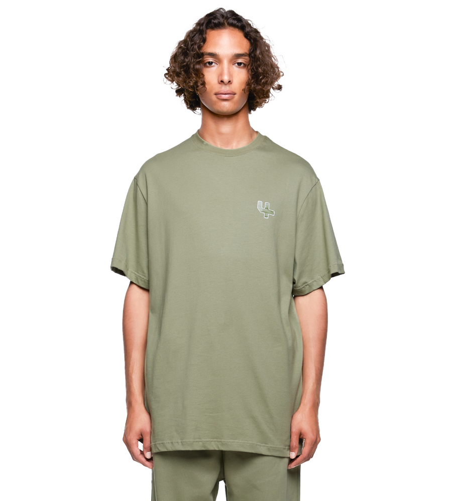 SD Outline Logo T-shirt Oil Green