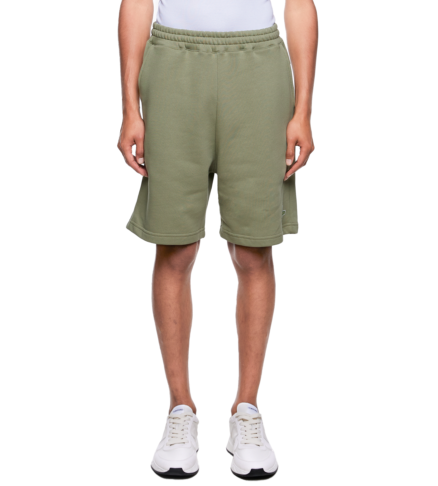 SD Outline Logo Shorts Oil Green