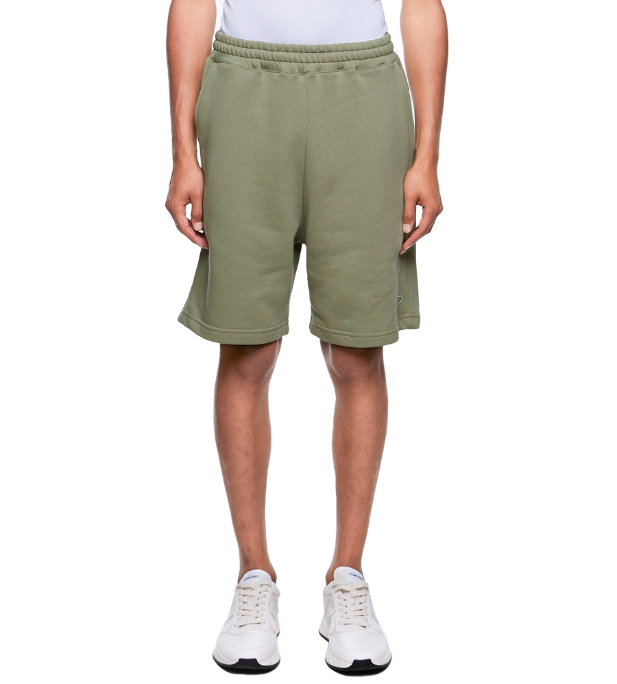 SD Outline Logo Shorts Oil Green