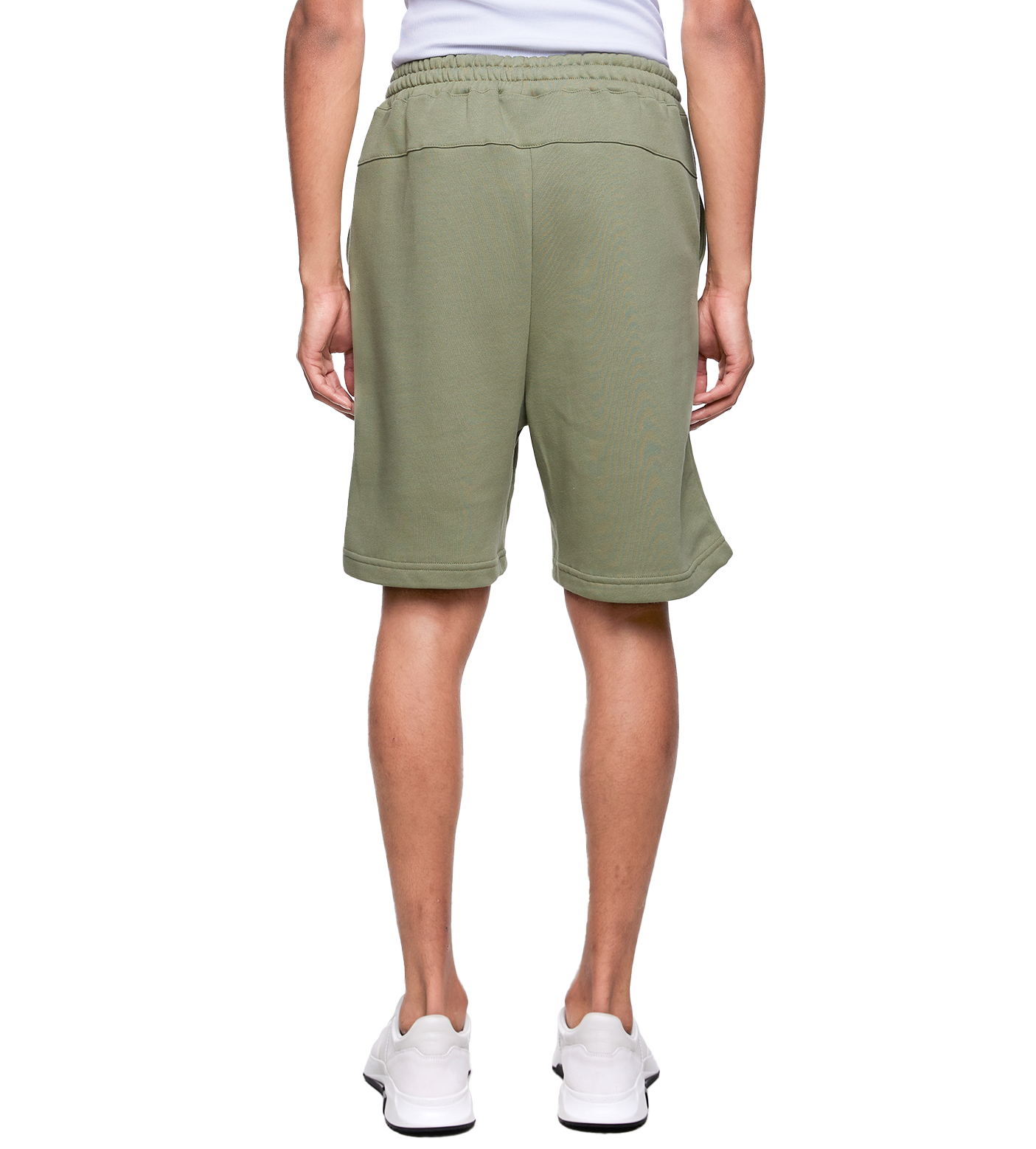 SD Outline Logo Shorts Oil Green
