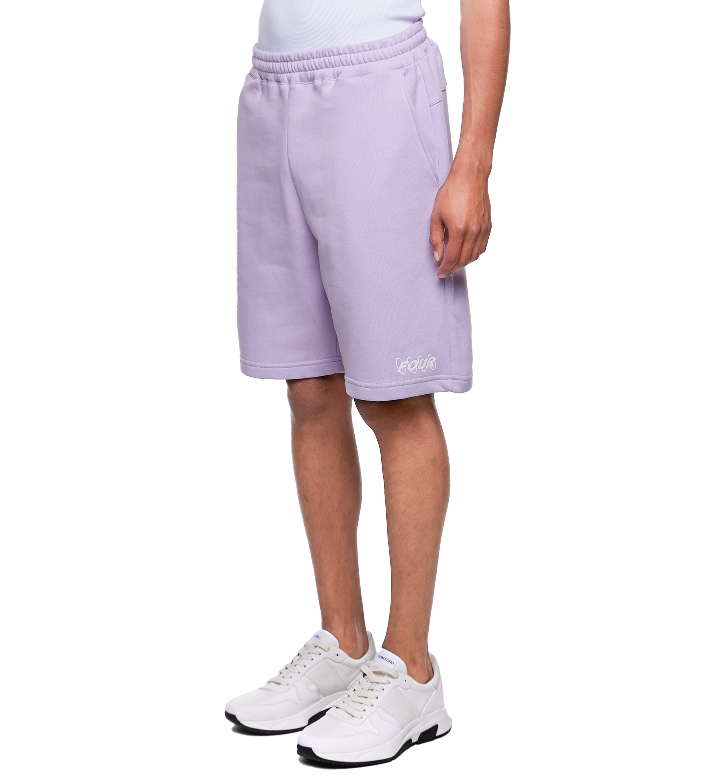 SD Circles Logo Shorts Pastel Lilac