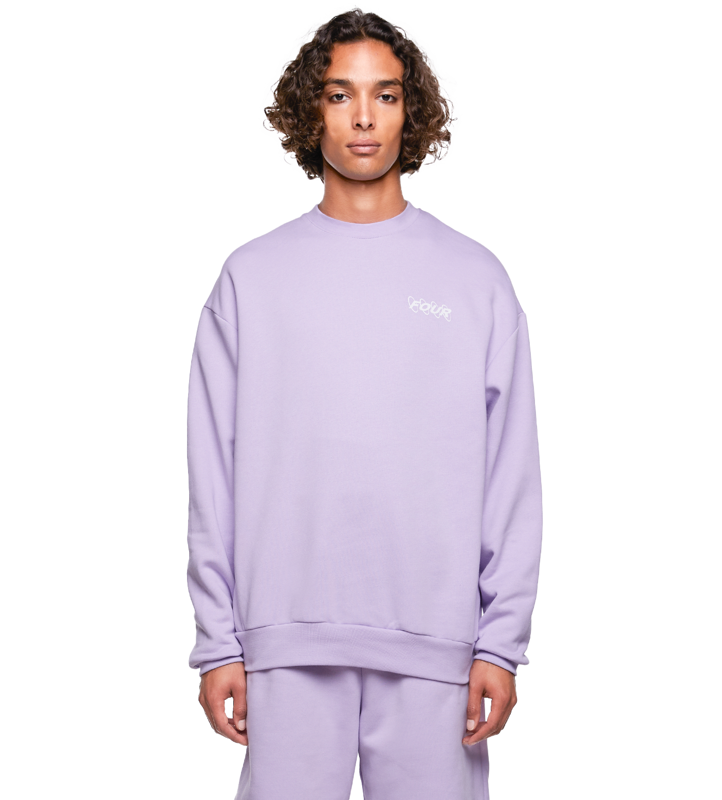 SD Circles Logo Crewneck Pastel Lilac