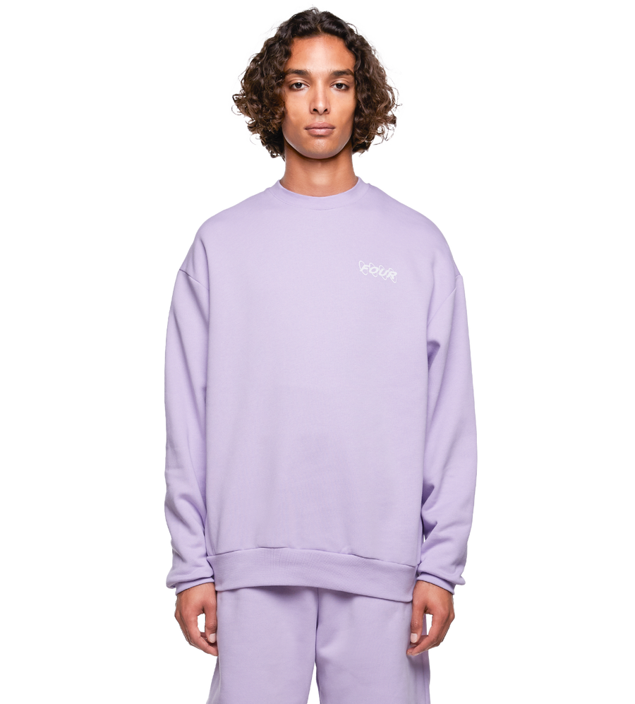 SD Circles Logo Crewneck Pastel Lilac