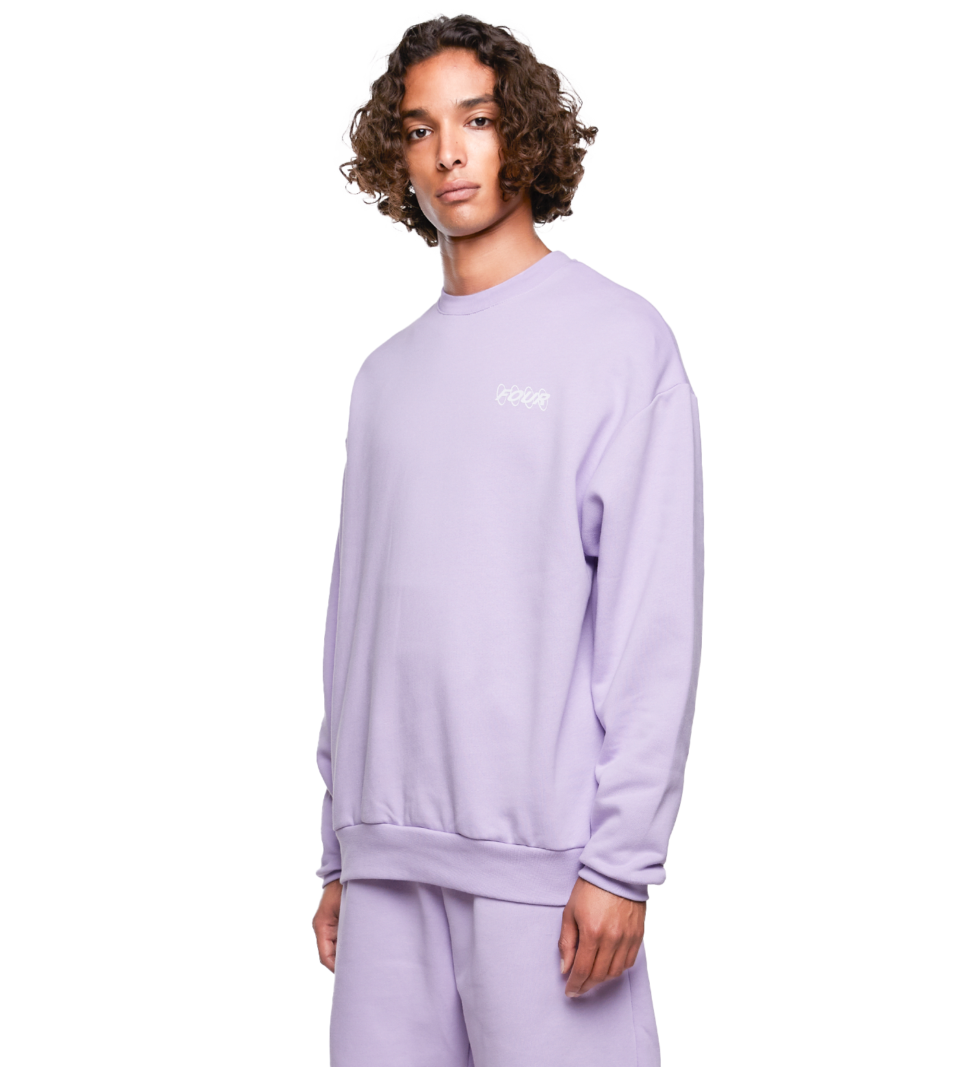SD Circles Logo Crewneck Pastel Lilac