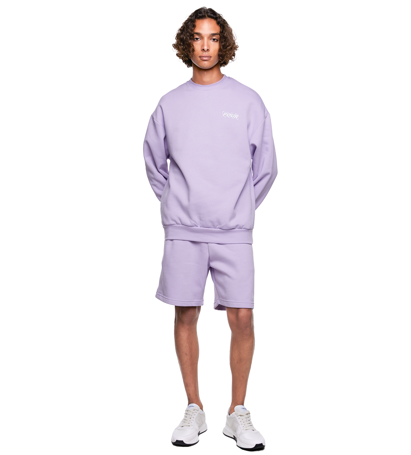 SD Circles Logo Crewneck Pastel Lilac