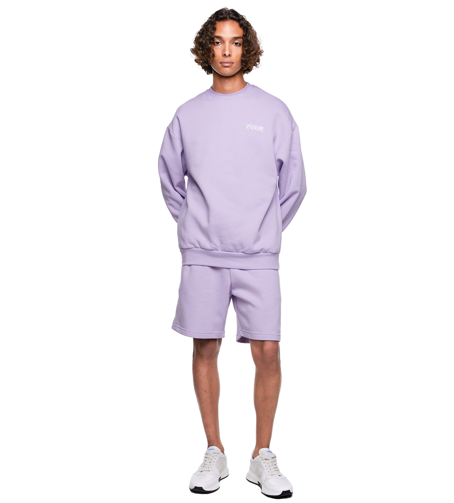 SD Circles Logo Crewneck Pastel Lilac