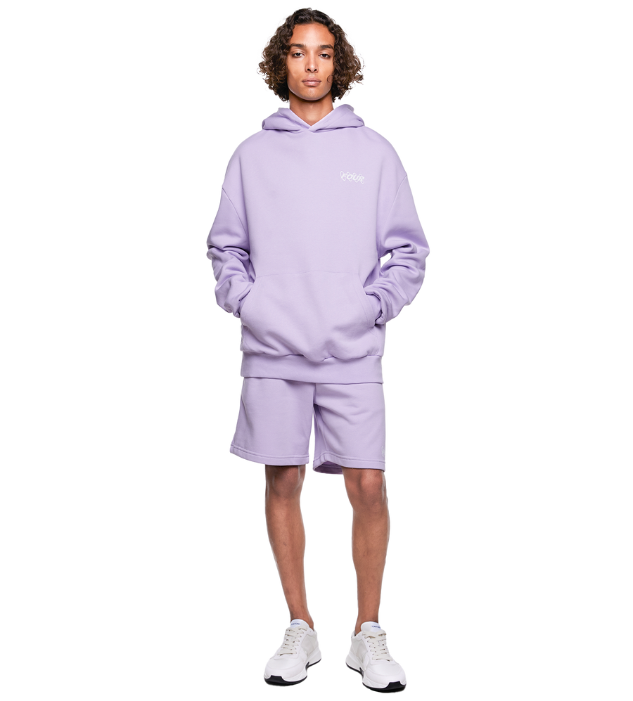 SD Circles Logo Shorts Pastel Lilac