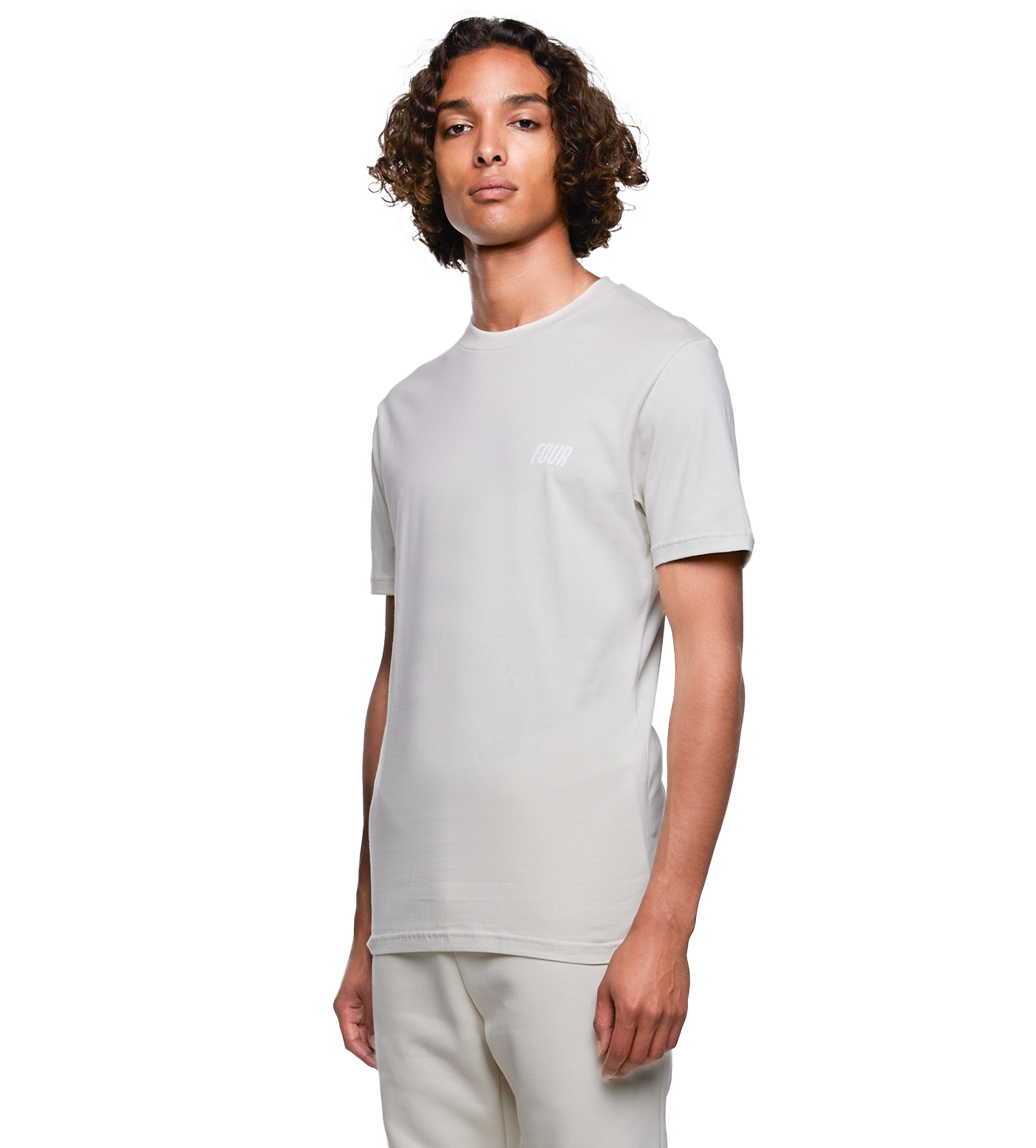 SD Slim Fit Logo T-Shirt Silver Birch