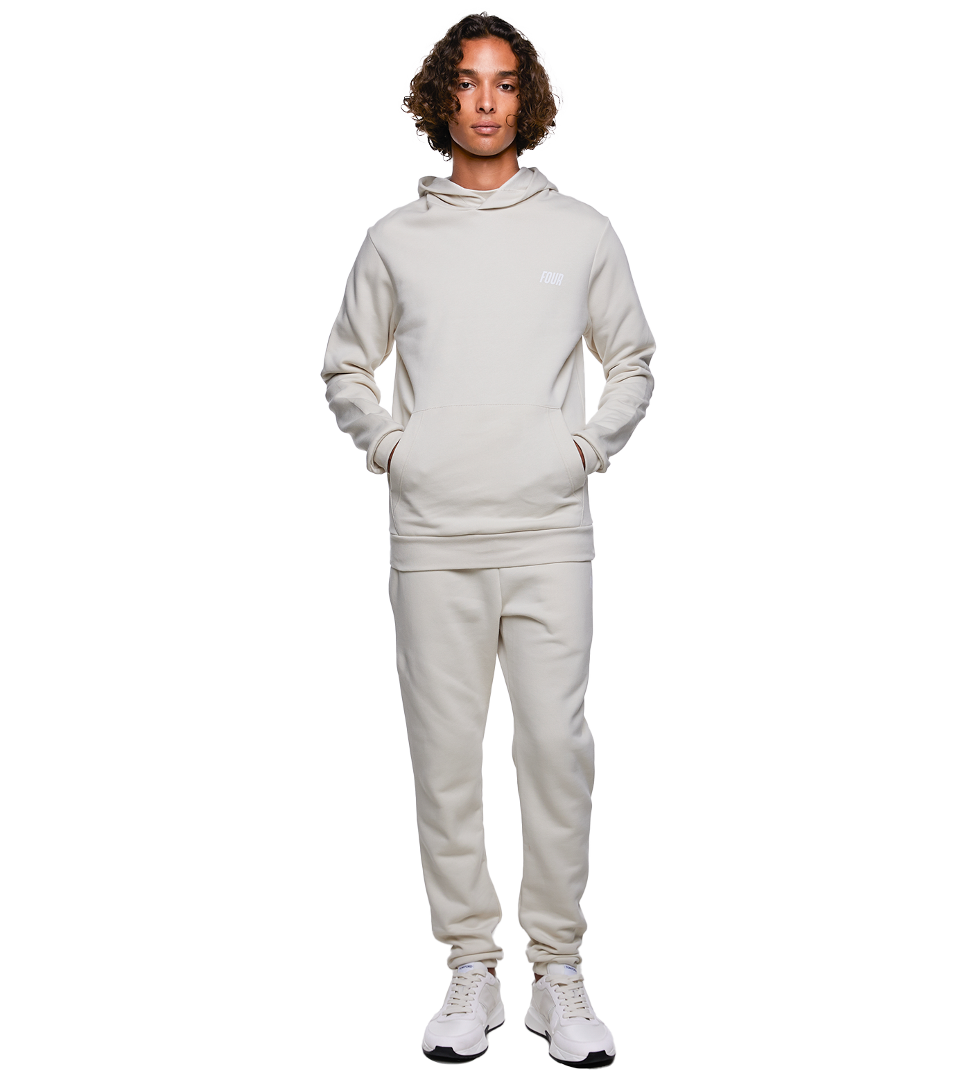 SD Slim Fit Logo Sweatpants Silver Birch