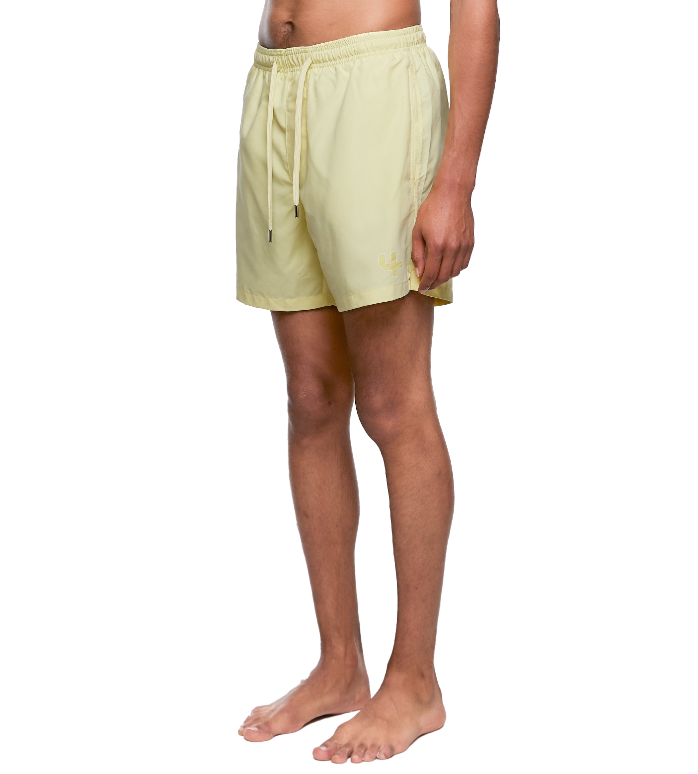 SD Outline Logo Swim Shorts Pastel Yellow