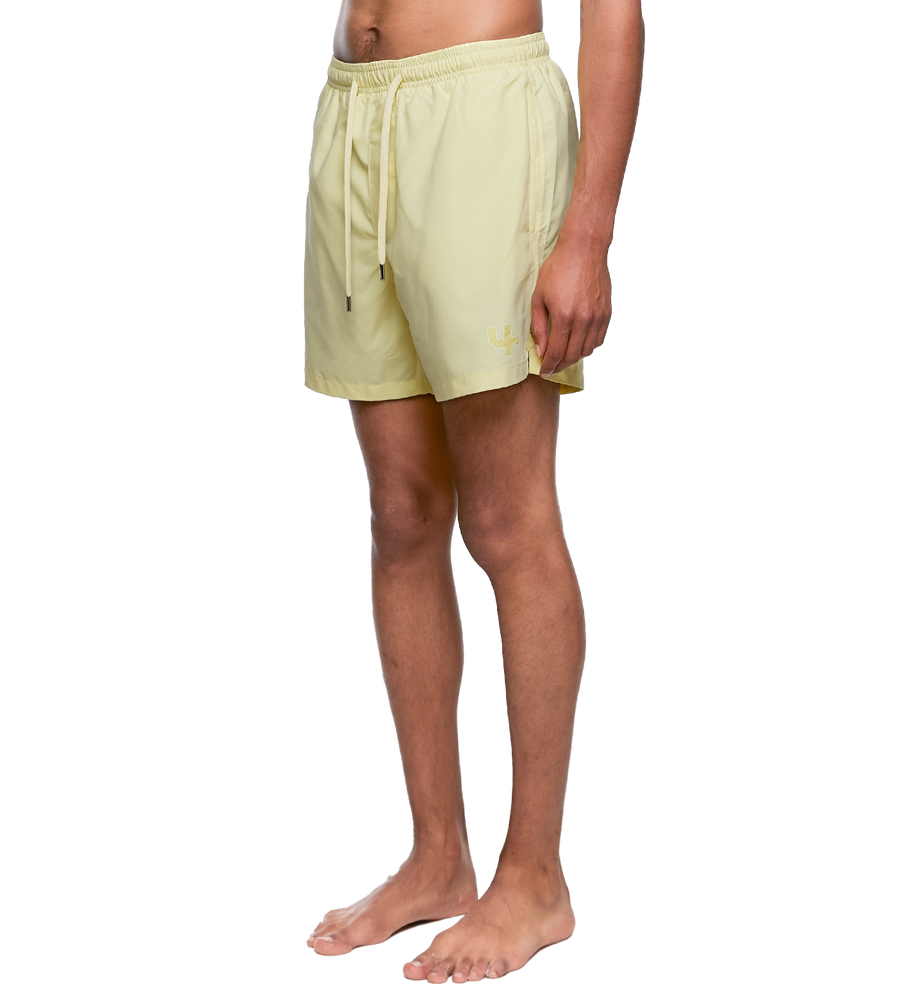 SD Outline Logo Swim Shorts Pastel Yellow