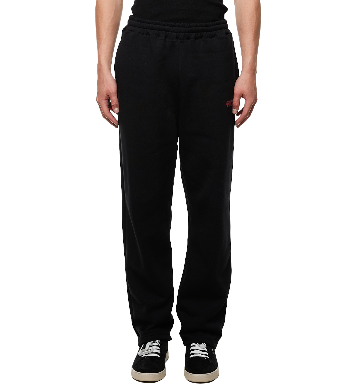Stamp Straight Leg Sweatpants Black