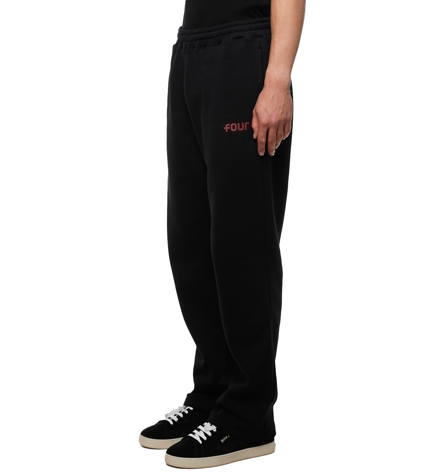 Stamp Straight Leg Sweatpants Black